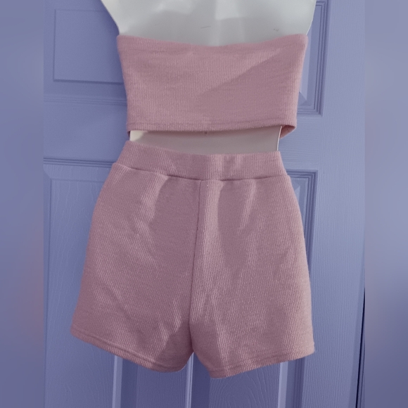 SHEIN | Sleeveless Knit Fitted Crop Top & Knit Shorts Small - Picture 5 of 5